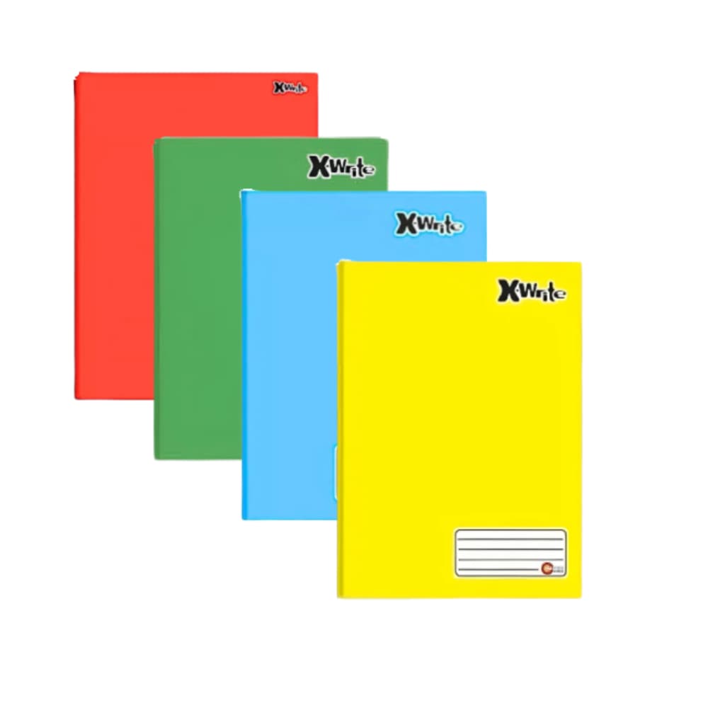 Kit Caderno Brochura 96f 1/4 Liso Máxima - Cores Diversas