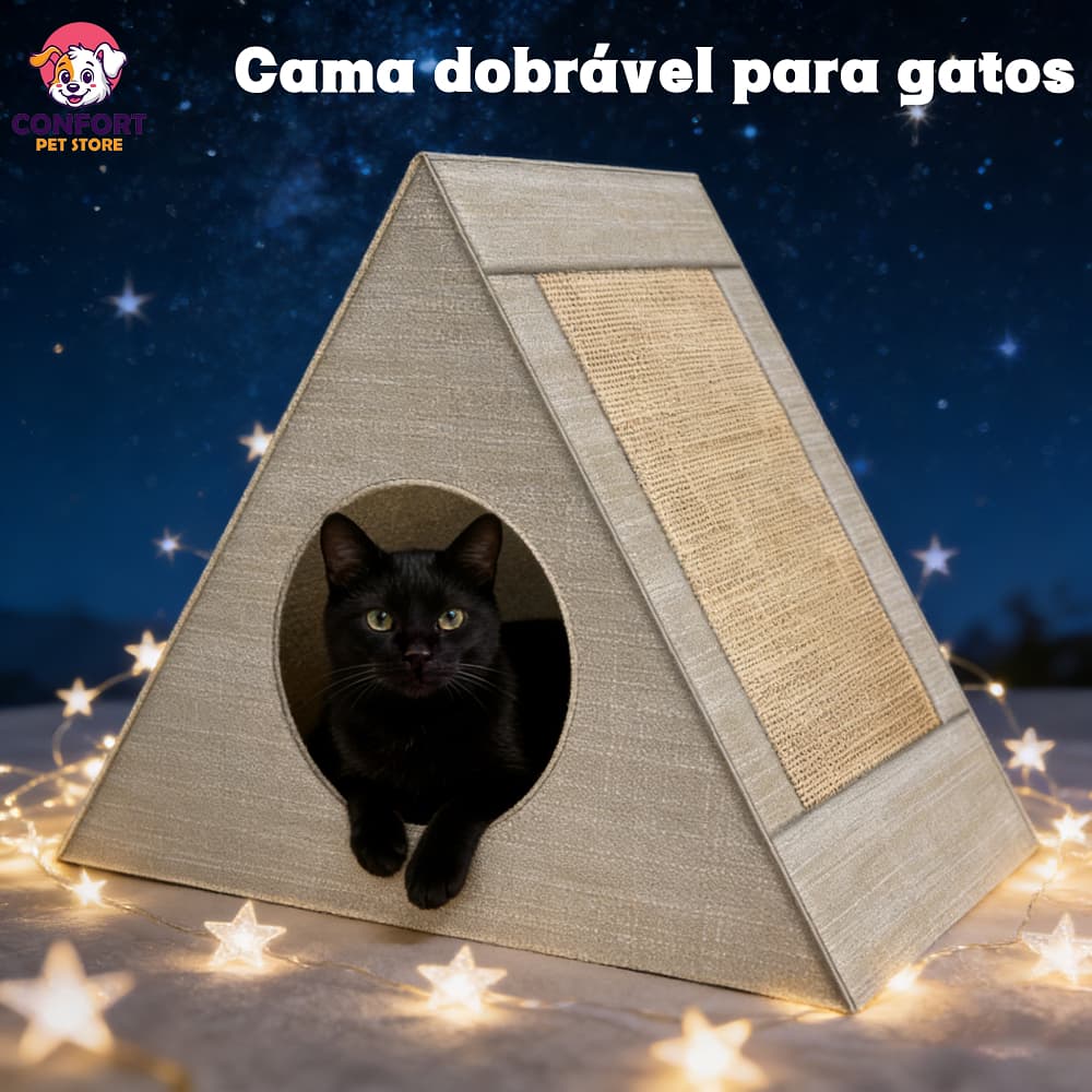 Cama para gato, arranhador, casinha de gato Para Casa Semi-Fechado Lavável