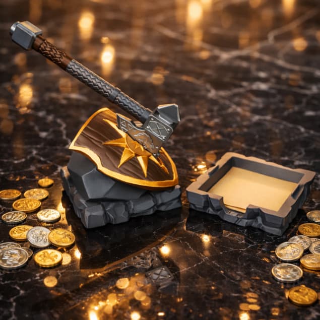 Kit Forja do Guerreiro: Caneta Machado Viking + Porta Post-it