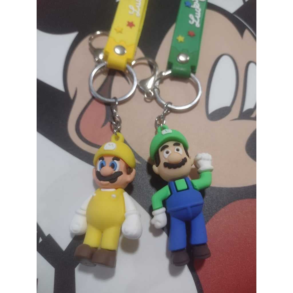 Kit 6 Chaveiros lindos Emborrachados Com pingente de Desenhos Animado.