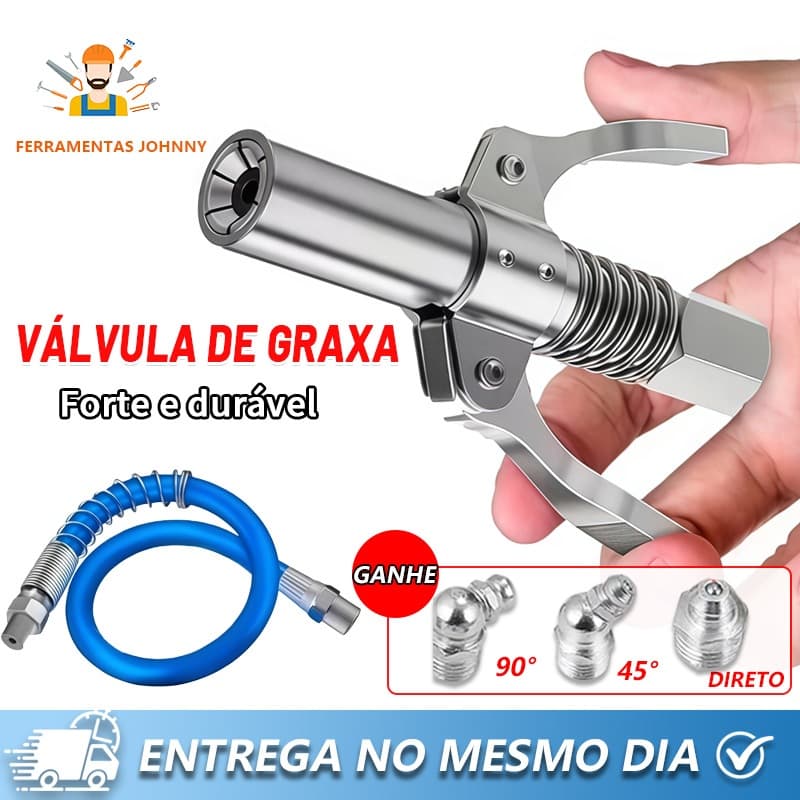 Pistolas de graxa elétricas, pneumáticas e manuais com bicos engrenados/alças duplas de alta pressão