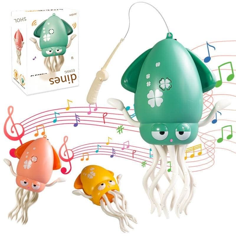Brinquedo de Polvo Elétrico Interativo | Com Luzes, Música e Modo de Pesca | Ideal para Crianças