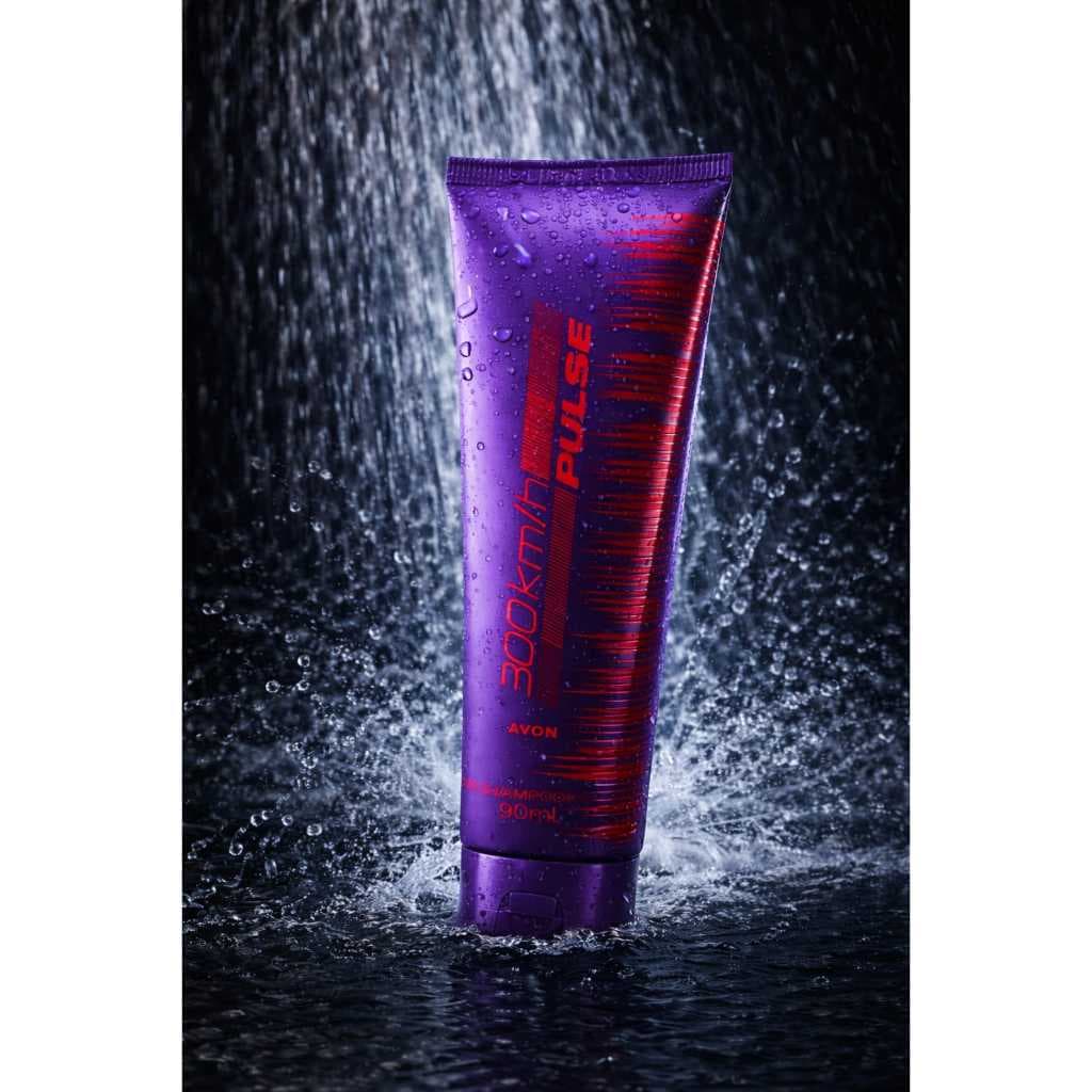 Shampoo Cabelo e Corpo 300km Pulse - Avon - 90ml - Sinta o Impulso