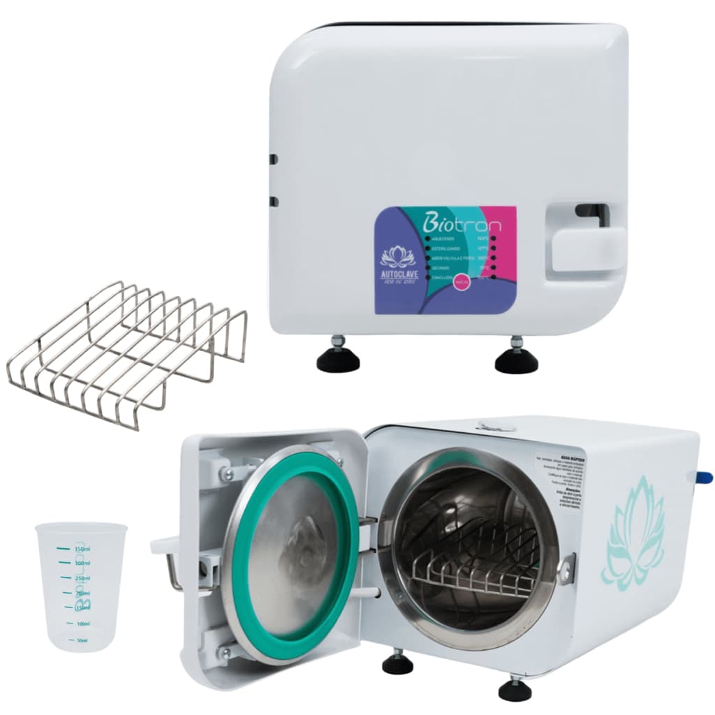 Autoclave Manicure Profissional Biotron 5 Litros Bivolt Flor de Lotus com Anvisa