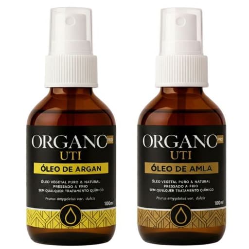 Kit Vitalidade Capilar – Óleo de Argan & Óleo de Amla – Óleos Vegetais 100% Naturais 100ml