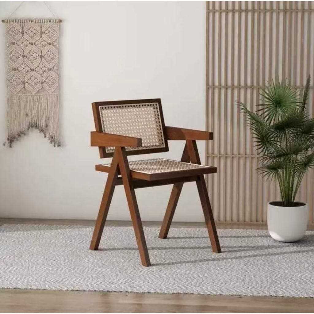 Cadeira de jantar moderna com encosto e pernas de madeira maciça, cadeira de tecido moderna para sala de estar