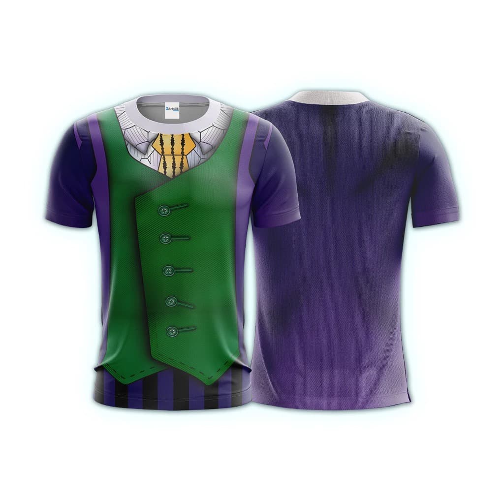 Camiseta Coringa Fantasia Vilão Personagem DryFit