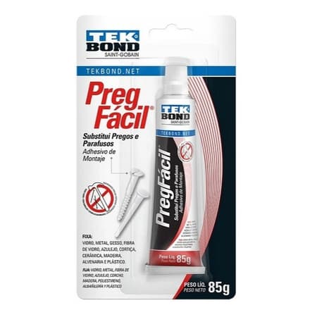 Preg Fácil Extra Forte Tekbond 85g Substitui Pregos e Parafusos
