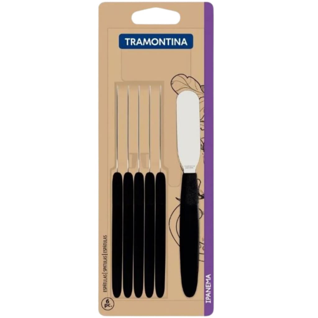 Conjunto de Espátulas Tramontina Ipanema 6 Peças Inox