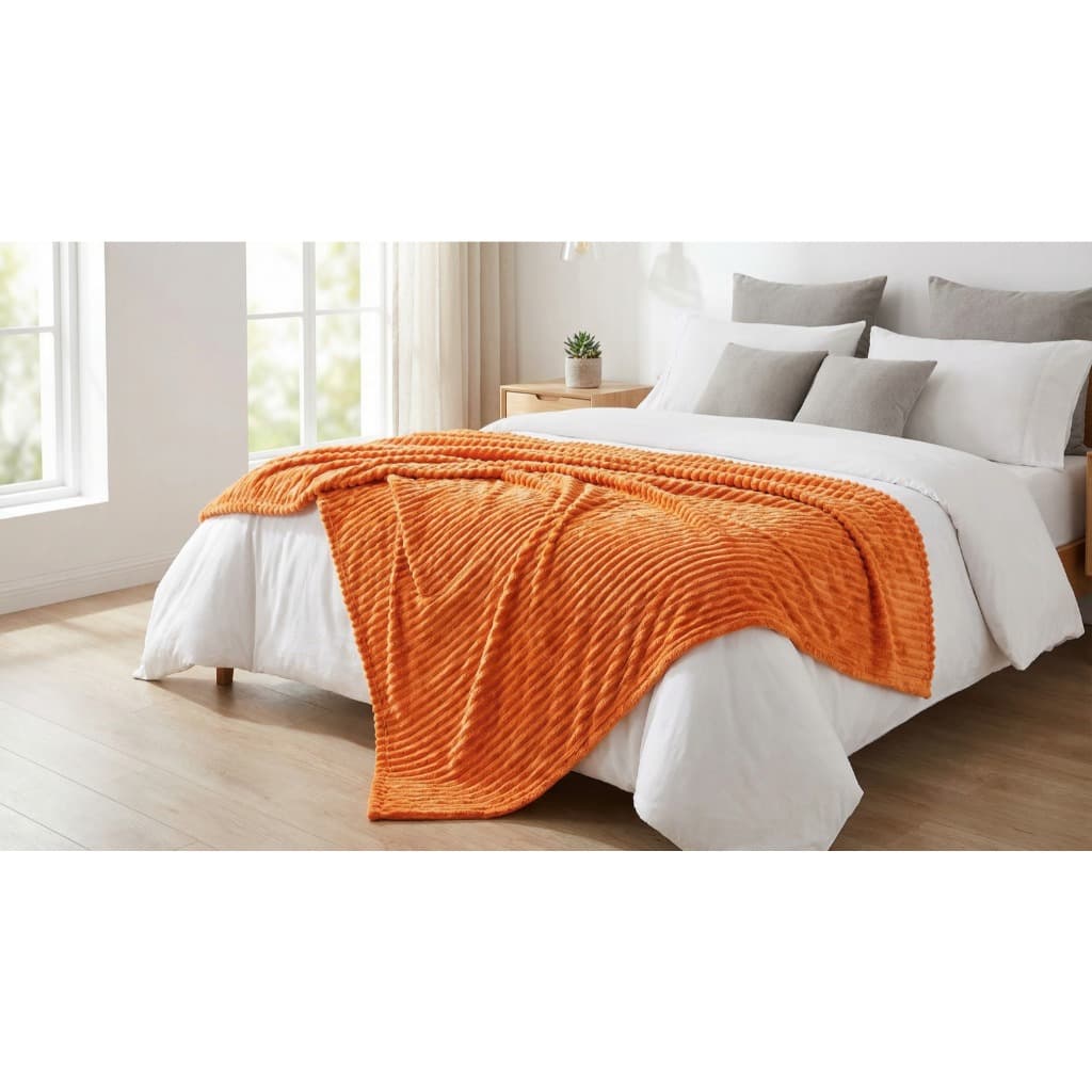 Cobertor Manta Canelada Casal Toque Macio Aveludado Microfibra PROMOÇÃO 1,80 x 2,20m Mantinha Quarto