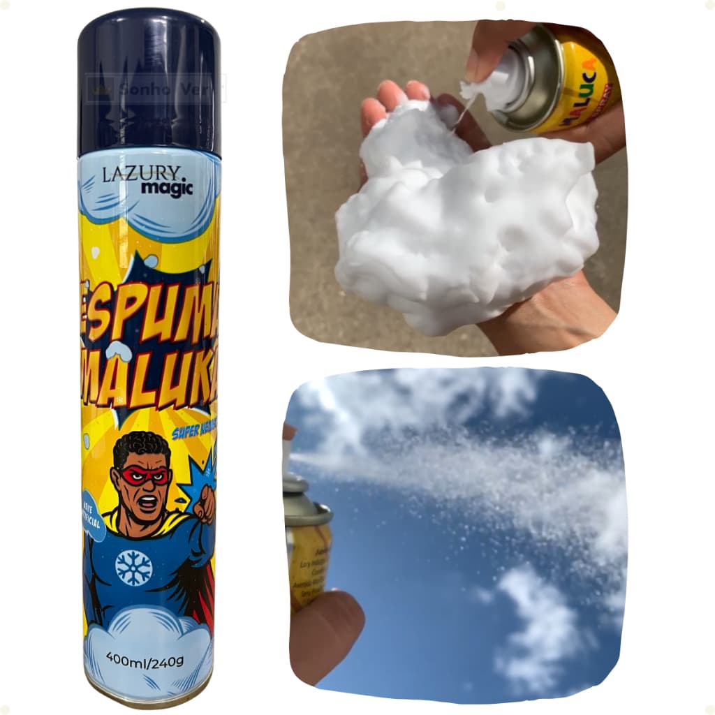 Espuma Artificial Neve Artificial Espuma Infantil Espuma Carnaval Spray de Espuma