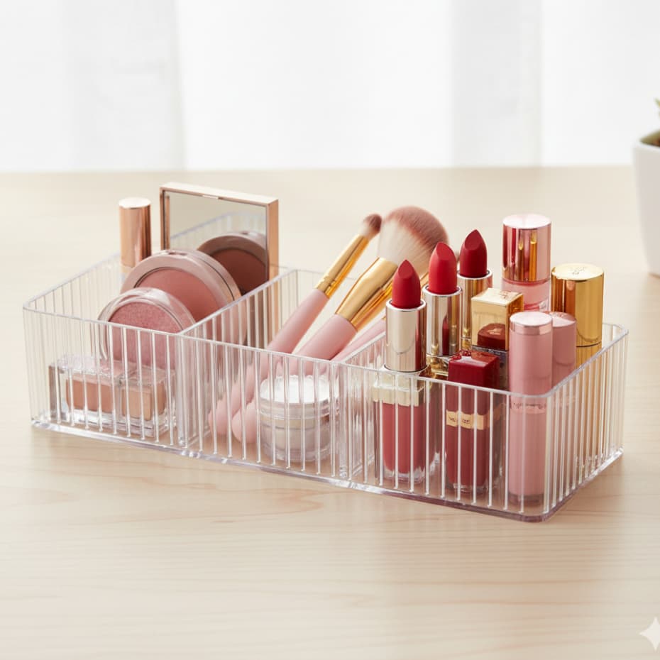 Organizador de Maquiagem e Bijuterias em Acrílico 25x8x5cm – Wincy San Barth