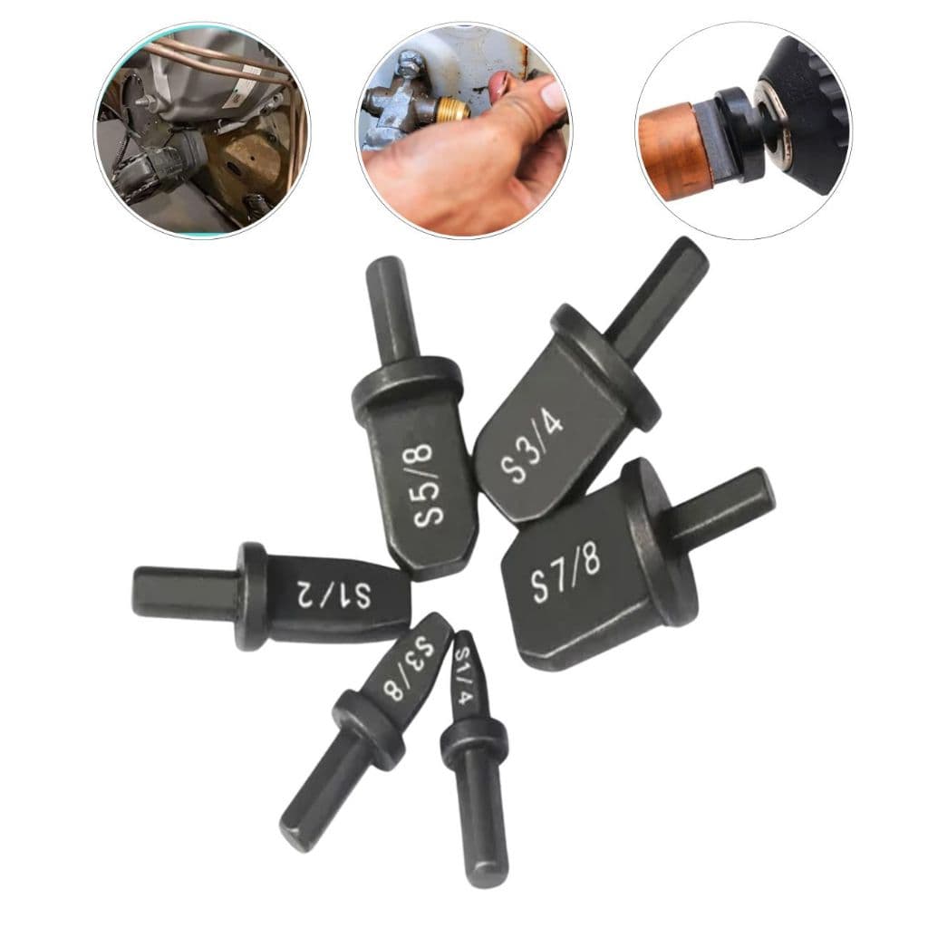 Kit 6 Brocas Alargador Expansor Cano Tubo De Cobre Alumínio Reparo Ar Condicionado