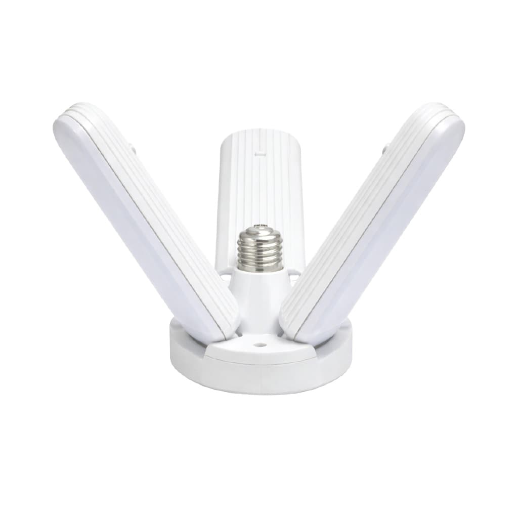 Lâmpada Luminária Led Pétala 38w 3 folhas Ajustável Multi Ângulos Bivolt Branco Frio 6500k