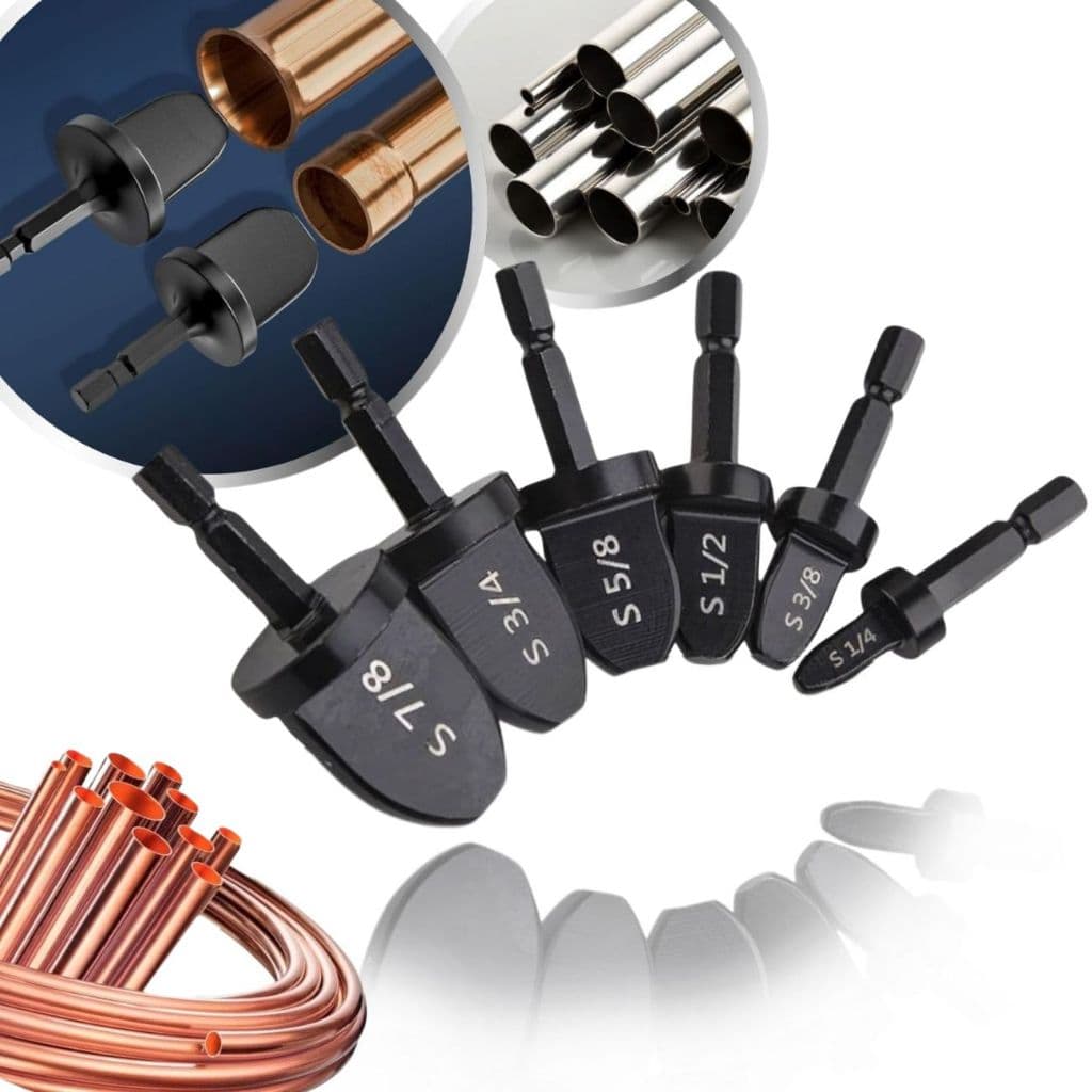Kit 6 Brocas Alargador Expansor Cano Tubo De Cobre Alumínio Reparo Ar Condicionado