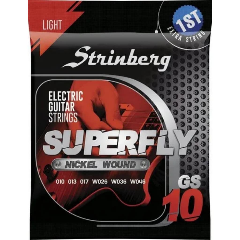 Encordoamento Strinberg Tensão Leve Gs10 P/guitarra Elétrica