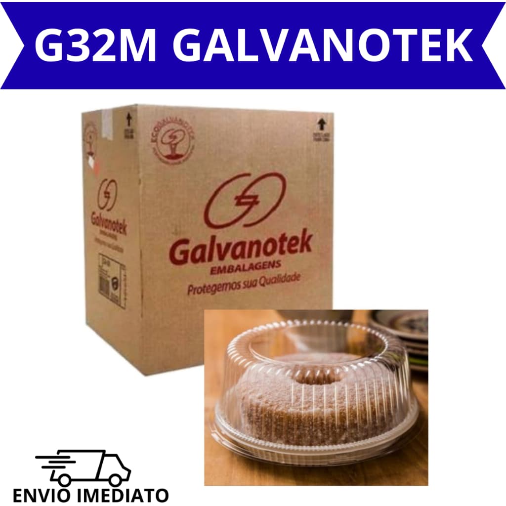 Embalagem Galvanotek G32m Para Bolo C/100 Unidades