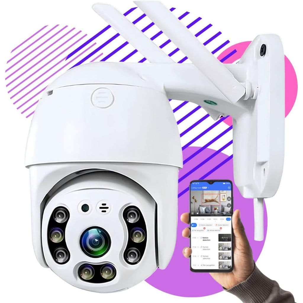 Câmera A8 Externa Ip Com Infravermelho Wifi Hd Sensor De Movimento