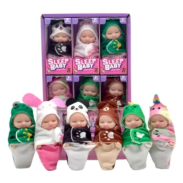 Mini Bonecas Roupinhas De Bichinho -Kit 6 bonequinhas - Presente perfeito
