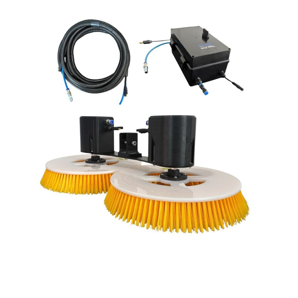 Lavadora Dupla Rotativa Para Limpeza De Painel Solar In32 Pro