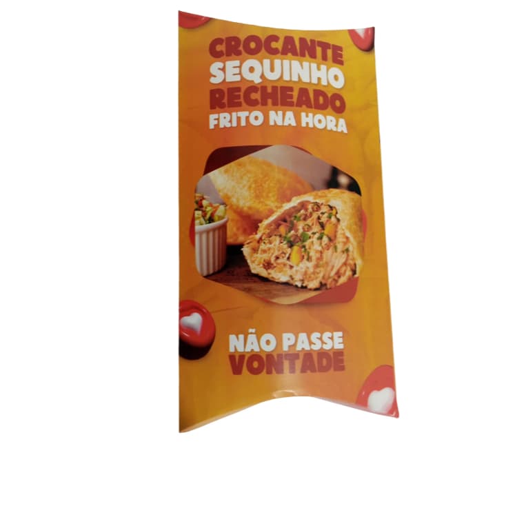 200 Embalagens Pastel Frito M Delivery Viagem Caixa Reforçada