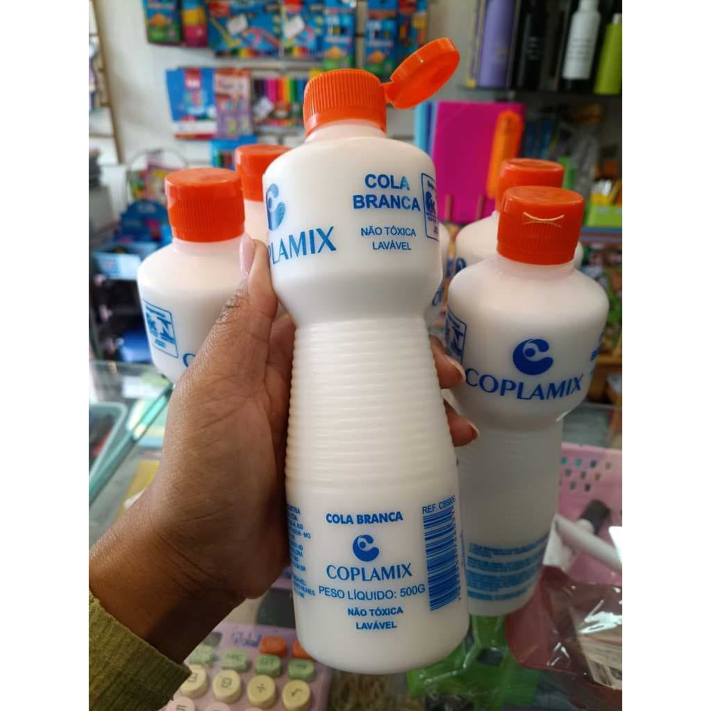 Kit 6 Cola branca COPLAMIX 500gr. l Não Tóxica l lavável