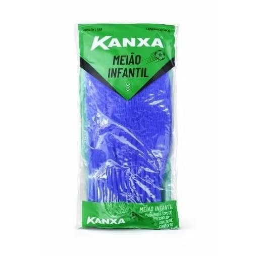 Meião Infantil Kanxa Azul – Meia de Futebol Infantil Confortável e Resistente