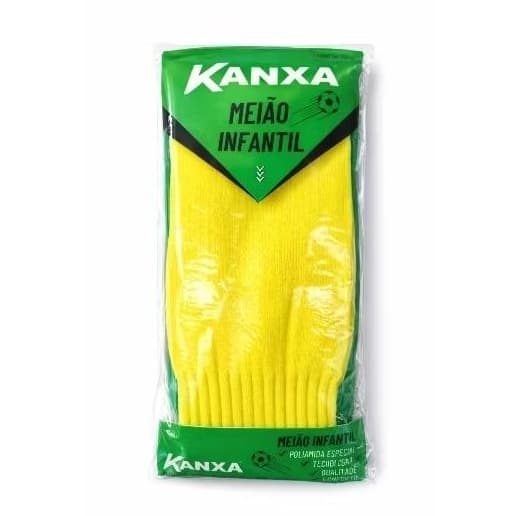 Meião Infantil Kanxa Amarelo – Conforto e Qualidade para Futebol