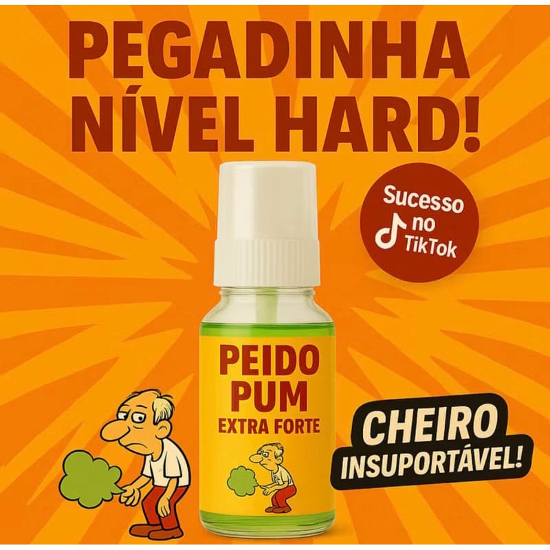 Peido Spray de  Pum Pegadinha Super Forte - Zoação Garantida - Pegadinha - Trolagem TikTok