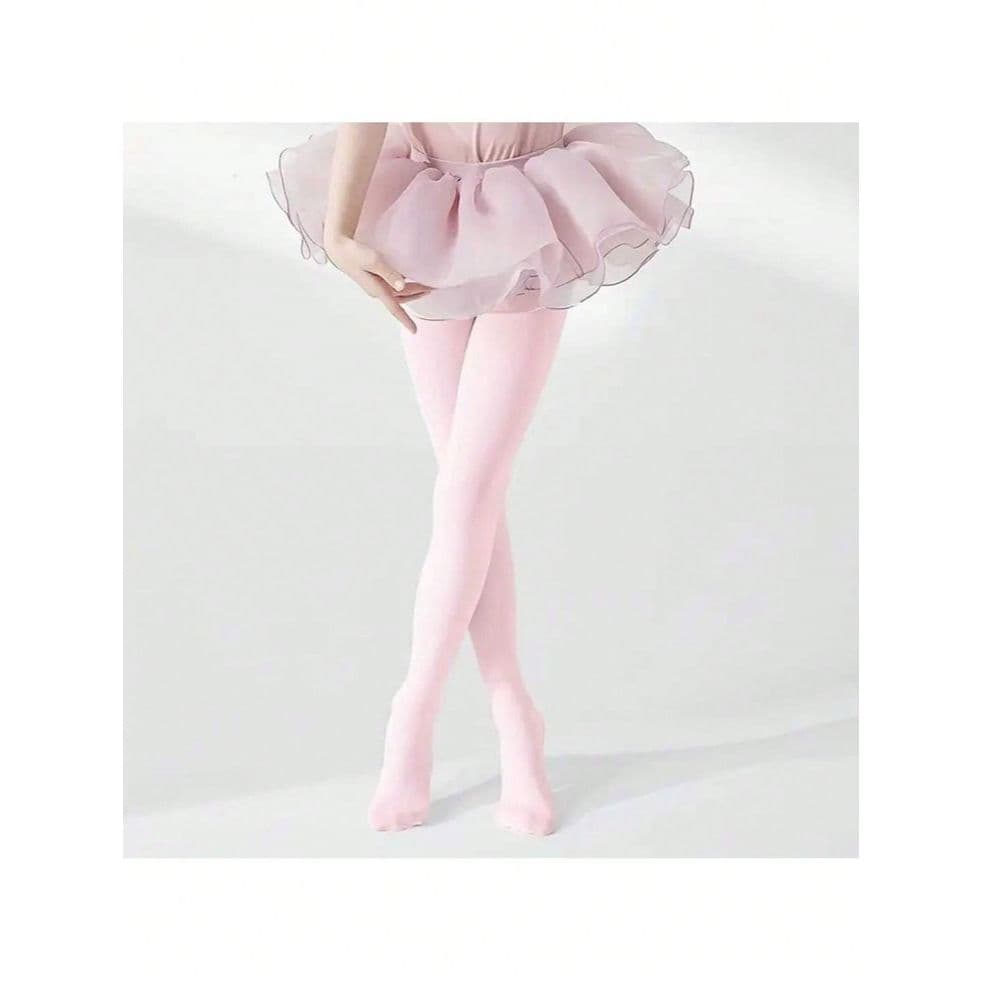 Kit 2 pares Meia Calça Fina Infantil para Dança Ballet Moderna Macia Tecido Confortável Inverno