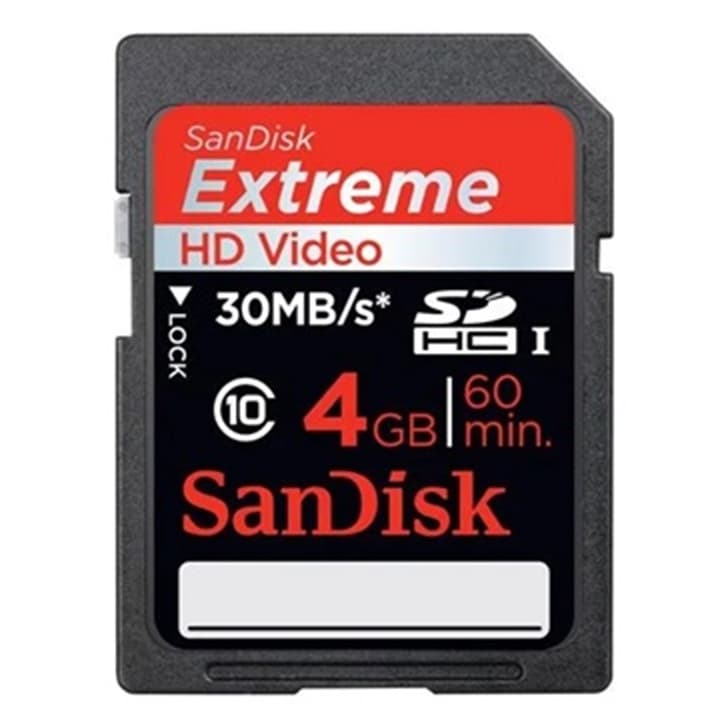 Cartão De Memódia Sdhc 4gb Sandisk Extreme 30mb/s Original