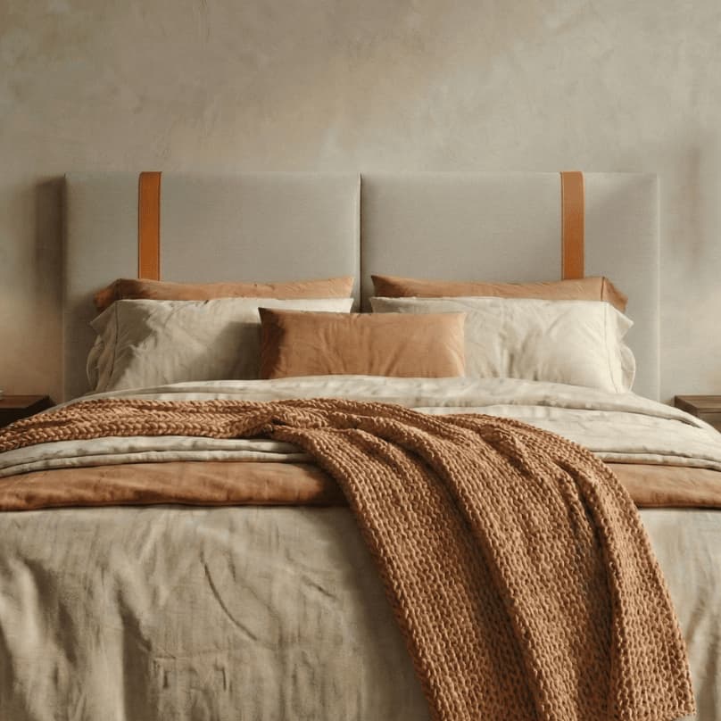 Cabeceira de Cama Box Painel Casal Queen 1,60 cm Quarto Cairo Moviano Tecido Linho Cores