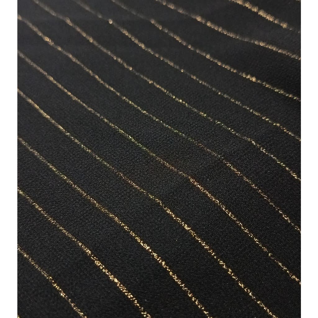 Tecido GGT Listra Lurex Foil - 100% Poliéster - Leve e Transparente Para Saídas de Praia de Luxo e Pareôs, Moda Festa