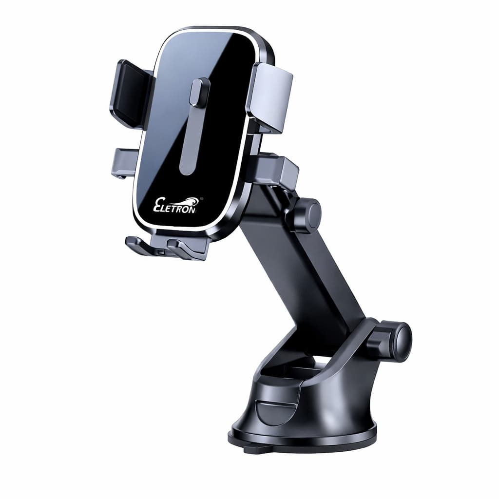 Suporte Veicular para Celular com Ventosa e Rotação 360° – Eletromex EL-1916