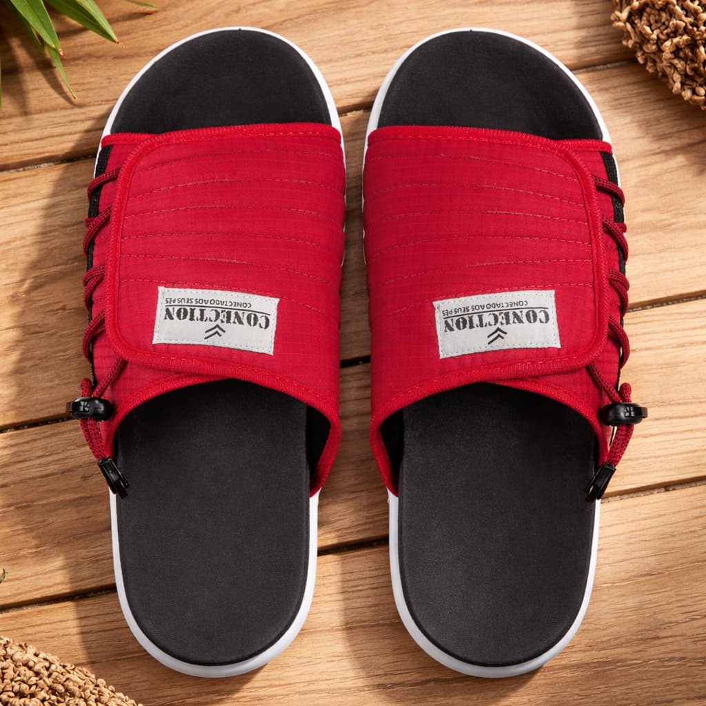 Chinelo Conection Slide Masculino Confortável e Ajustável