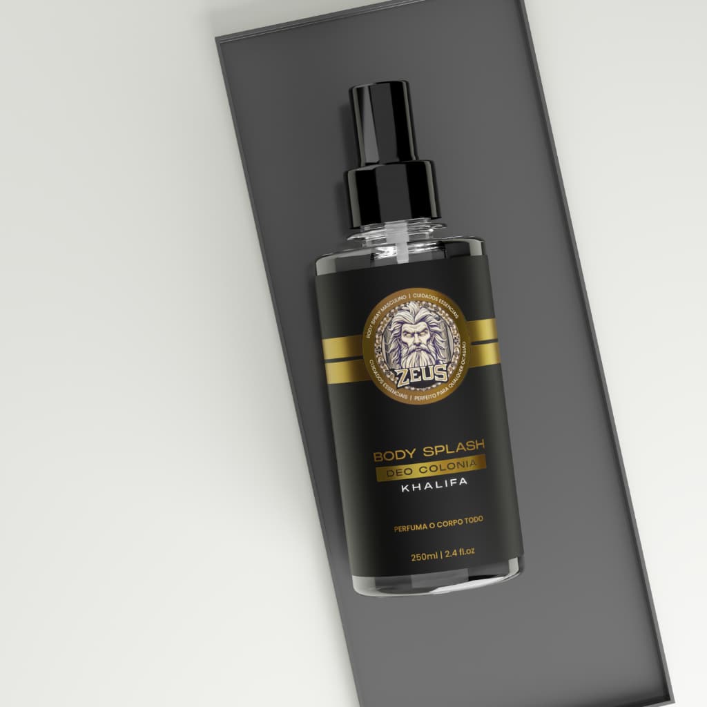 KIT C/3 Body Splash Masculino Zeus Biofiori Perfume Corporal Marcante