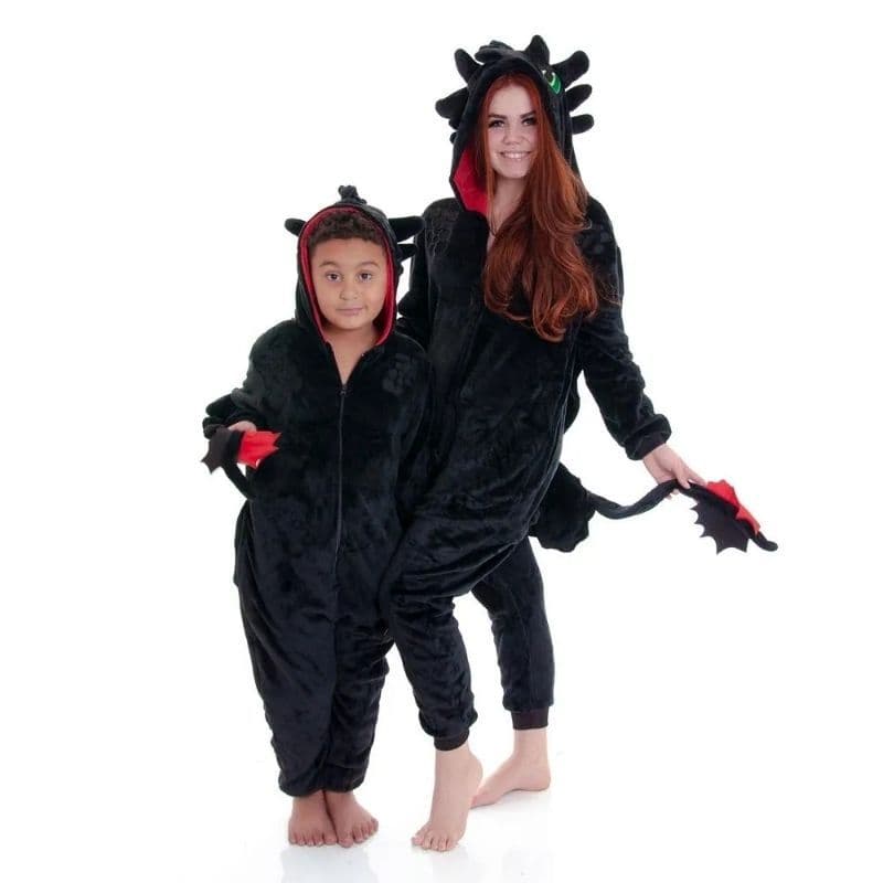Pijama Banguela Fúria Da Noite Infantil Kigurumi