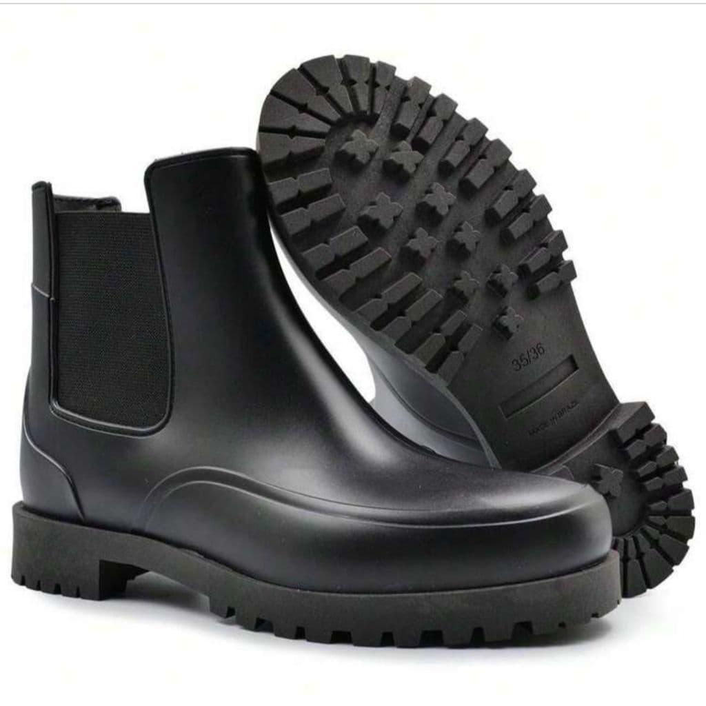 Bota Galocha Coturno Cano Médio Feminina Inverno 2026 Leve Confortável Solado em Cores