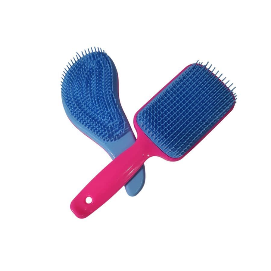 Kit Escova Cabelo Raquete + Escova Mágica Desembaraçadora