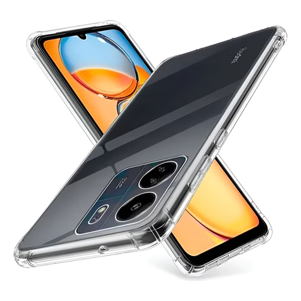 Capa Xiaomi Redmi 13C / POCO C65 - Capinha Case Transparente Anti Impacto Borda Reforçada Silicone