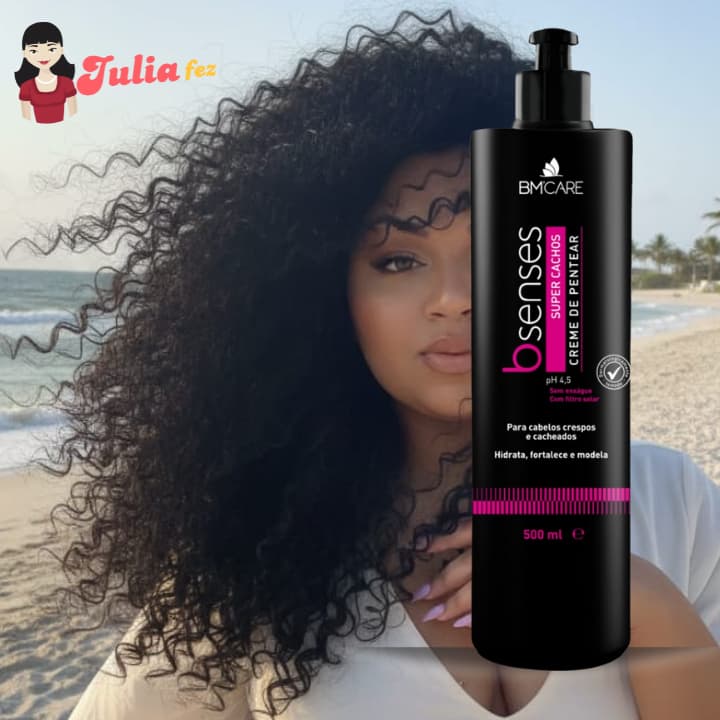 Creme de Pentear BM´Care Bsenses Super Cachos c/ Mix de Oleos e Manteiga de Karite 500ml Barrominas