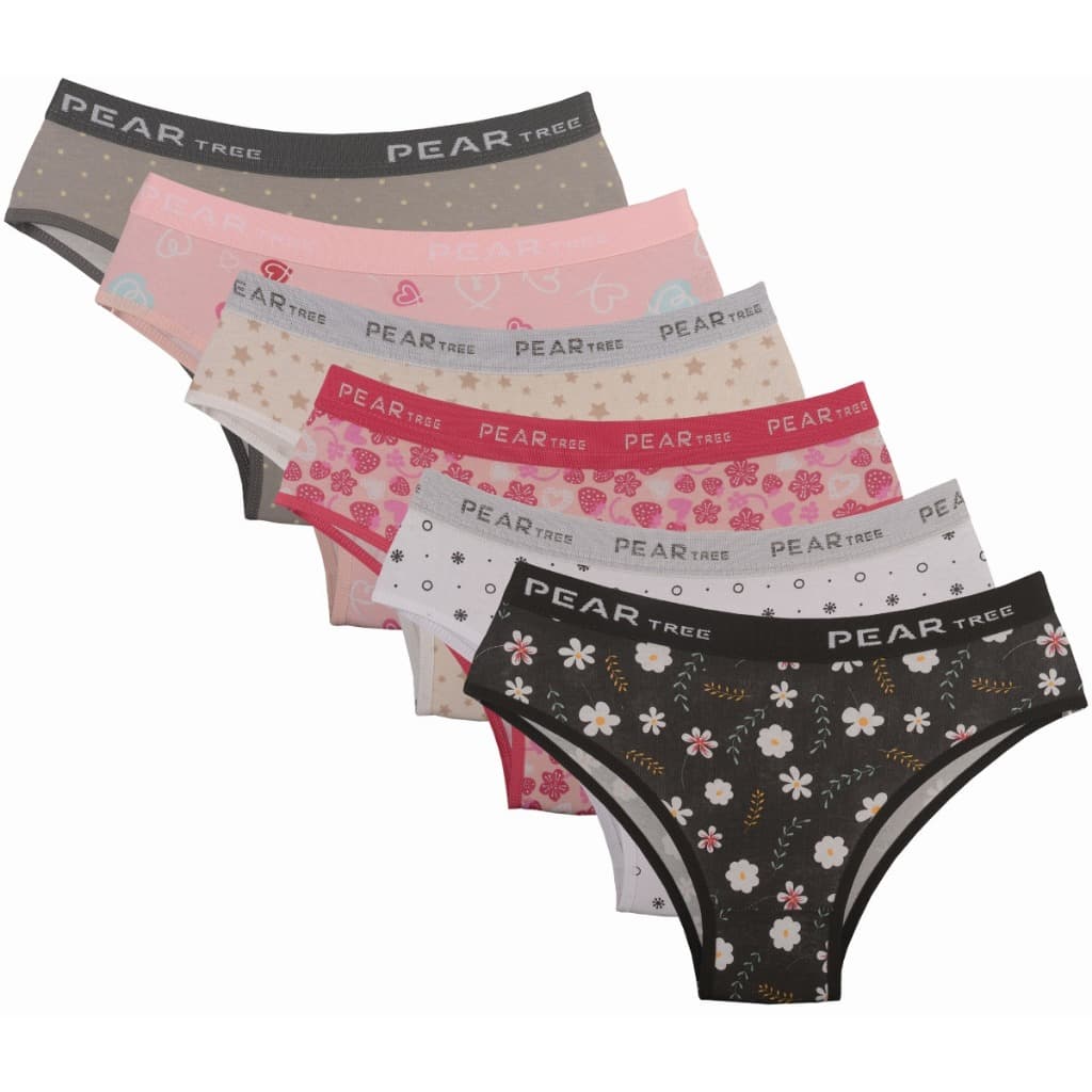 Kit Calcinha Infantil Algodão Menina Moça Criança