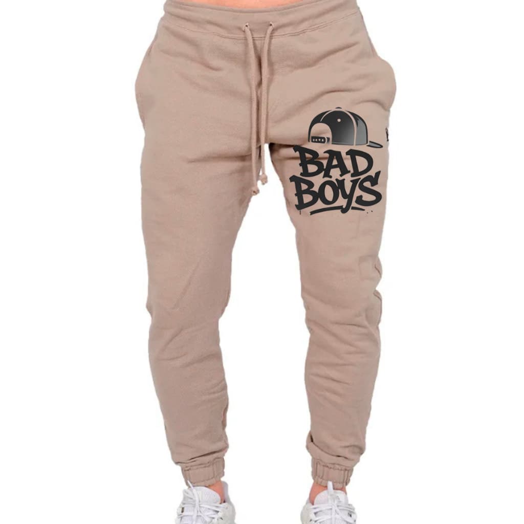 Calça Moletom Masculina BAD BOYS Estampado Abrigo De Frio Estiloso Varias Cores