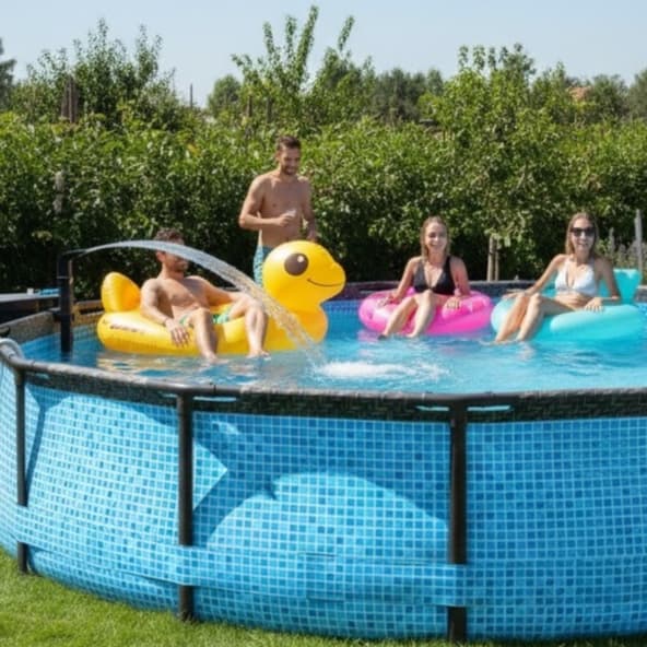 Cascata para Piscinas de Armação (Intex, Bestway, Marimex) Impressão 3D