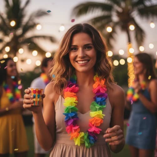 Colar Havaiano Neon Carnaval Bloquinho Festa