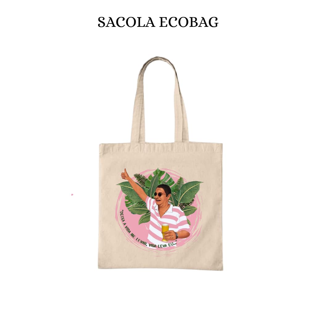 Bolsa Sacola Ecobag Estampada Personalizada 100% Algodão - Promoção/Pronta Entrega