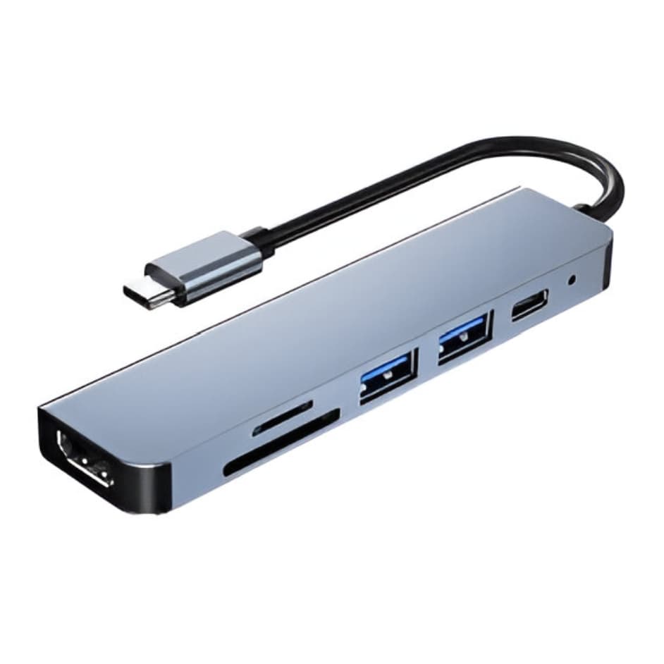 Adaptador Hub BYL-2103T USB C 5 Em 1 Porta USB 3.0 2 Usb X 2.0 Pc Gamer IOS Tablet SD/TF Pc Mac IPad