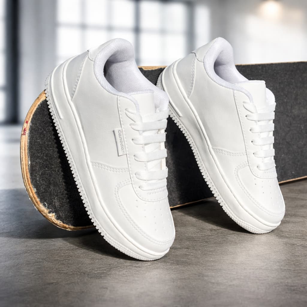 Tênis Feminino Casual Branco Confortável e Leve para Lazer e Trabalho top!