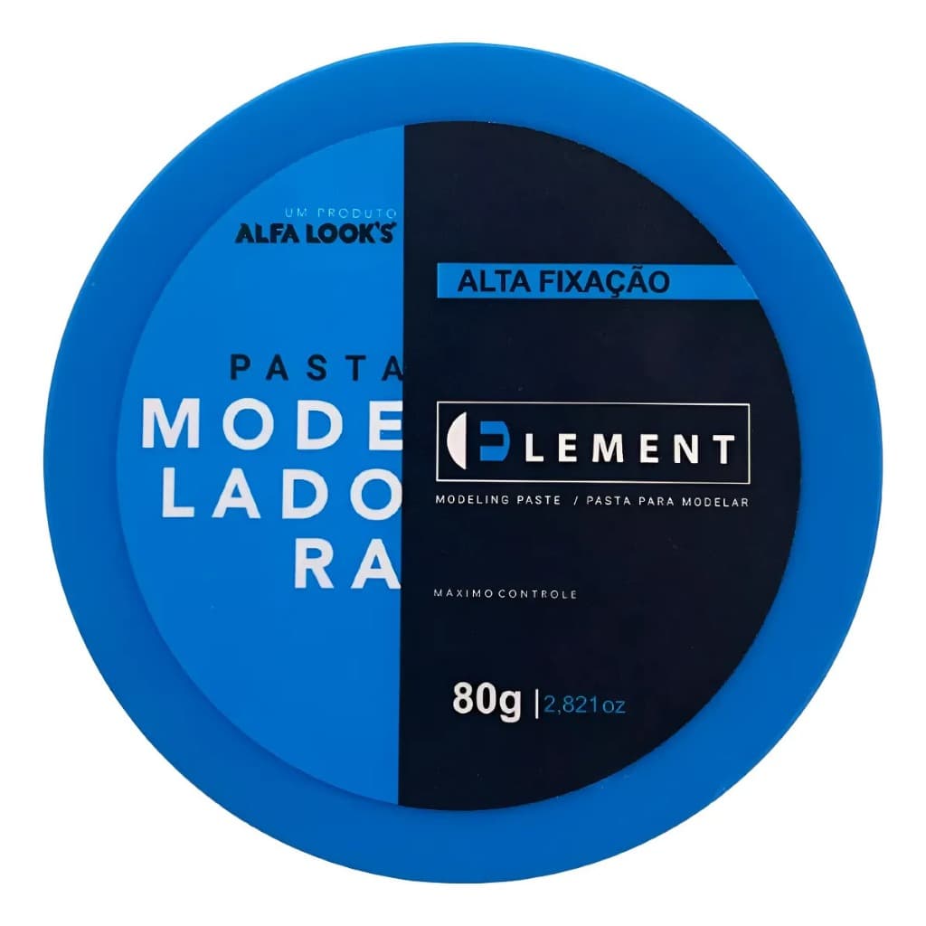 Cera Modeladora Cabelo Alta Fixação Antifrizz Element Alfa Looks 80g
