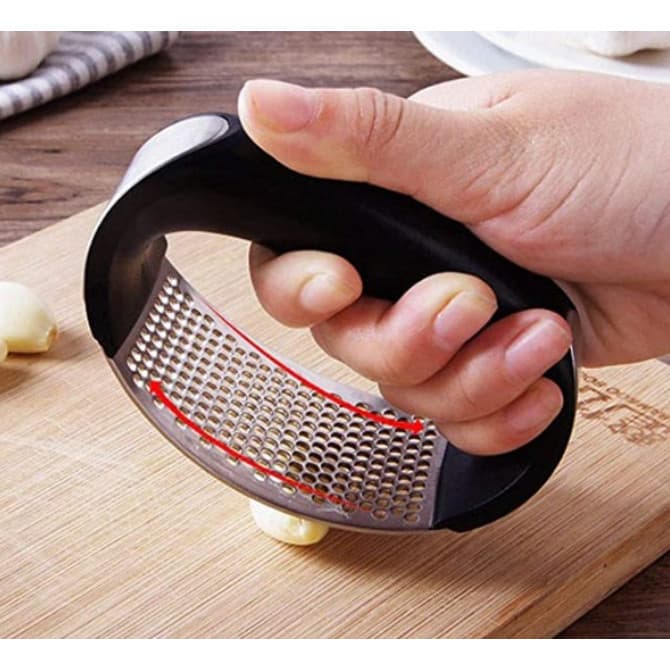 Espremedor de alho Amassador Triturador De Alho Inox Manual Cozinha Garlic Press envio imediato